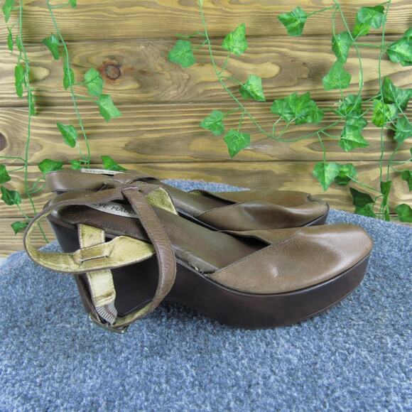 Steve Madden Women's Platform Brown Leather Pump 8.5 Medium Used 2025 - Picture 3 of 6